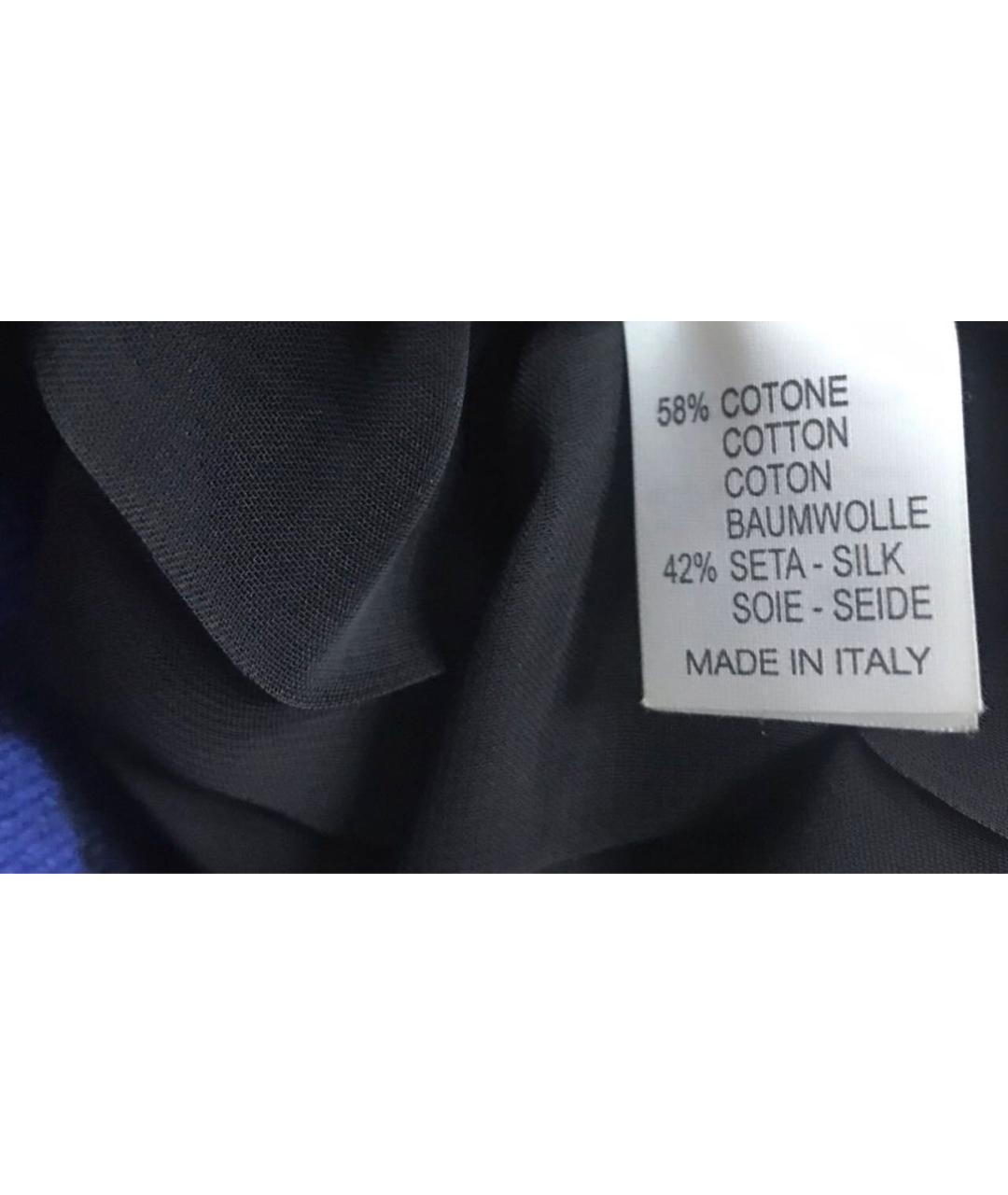 BLUMARINE Черная хлопковая майка, фото 3