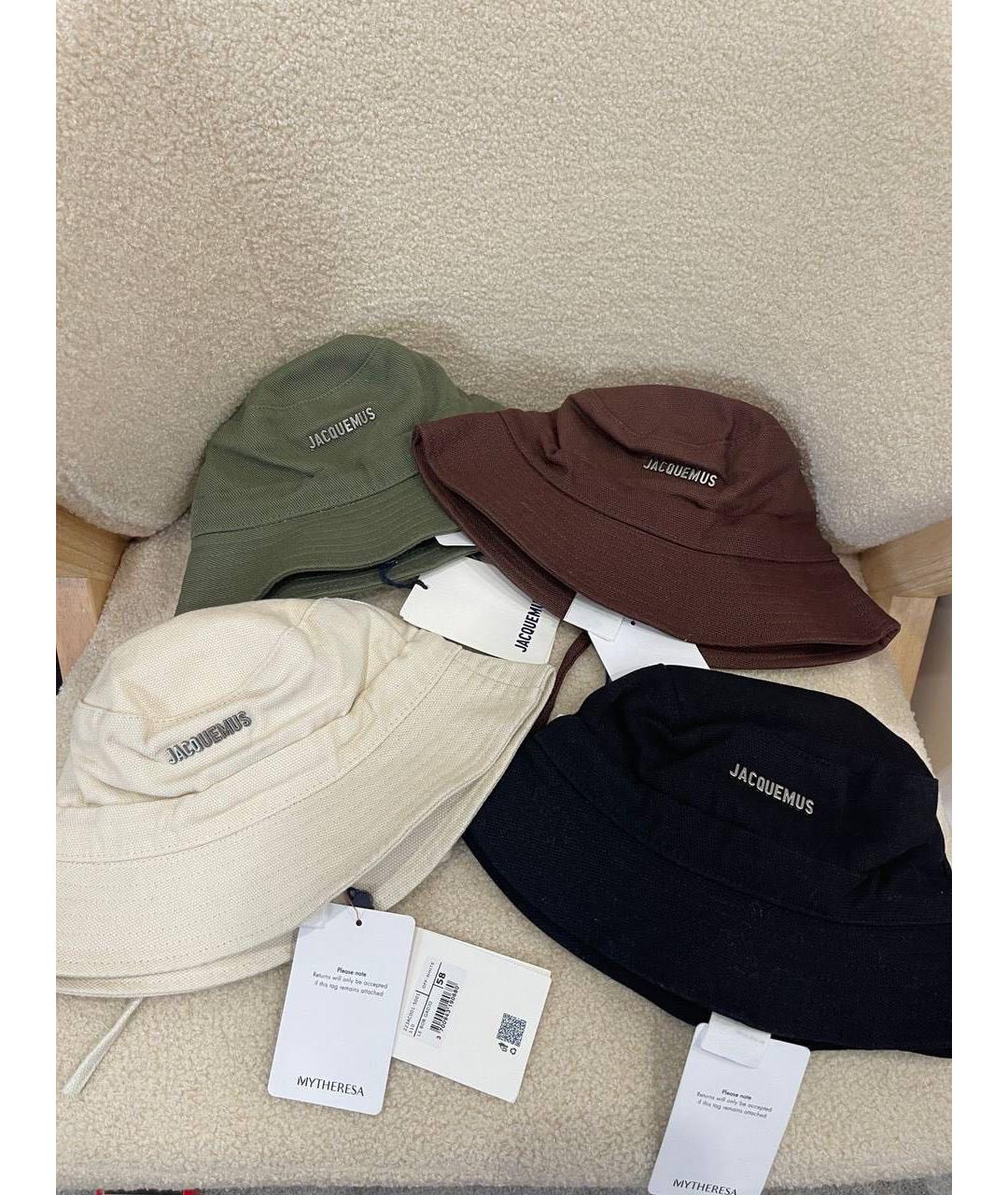 JACQUEMUS Бежевая хлопковая панама, фото 8