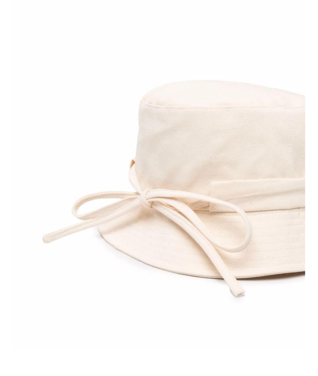 JACQUEMUS Бежевая хлопковая панама, фото 5