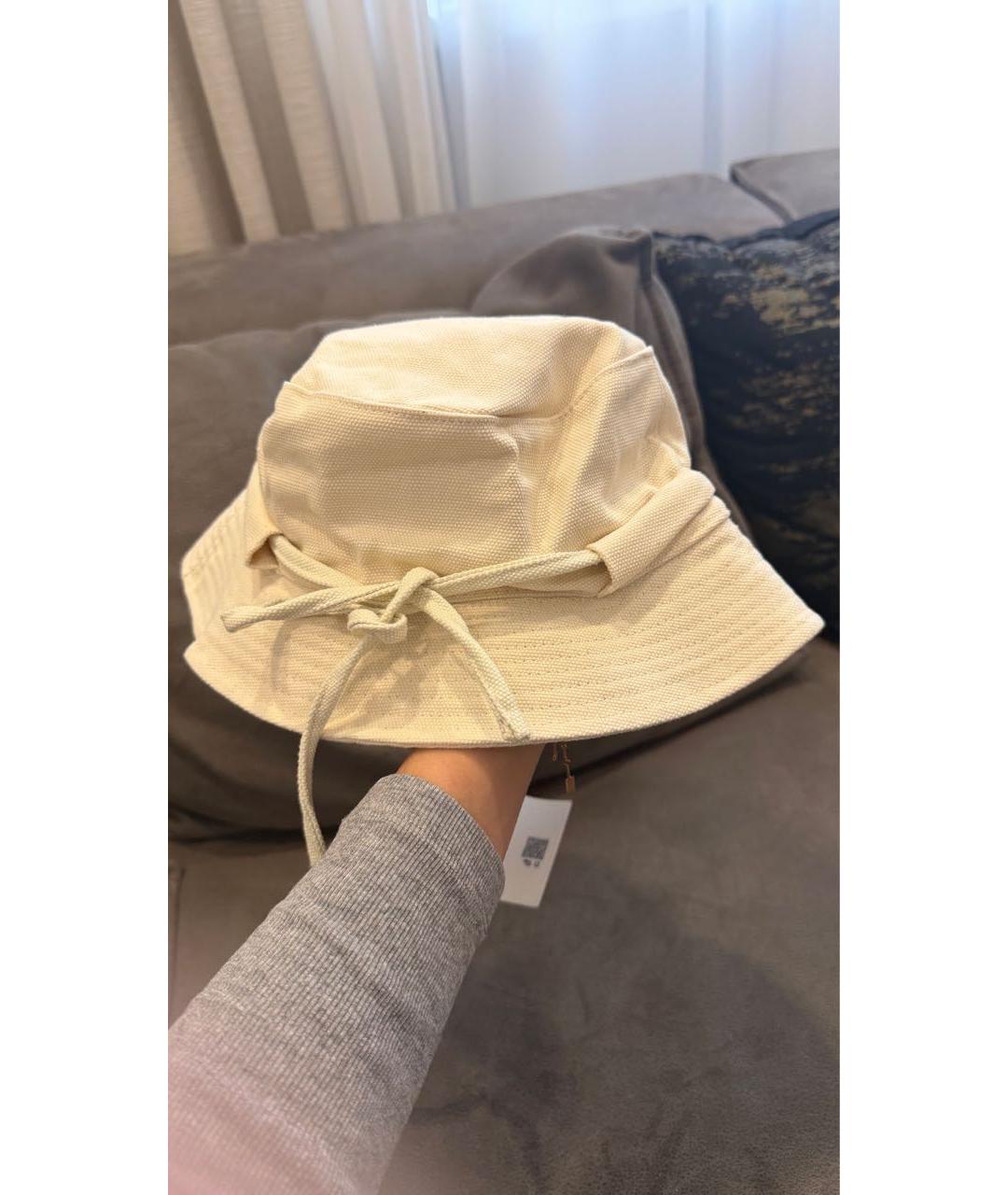 JACQUEMUS Бежевая хлопковая панама, фото 3