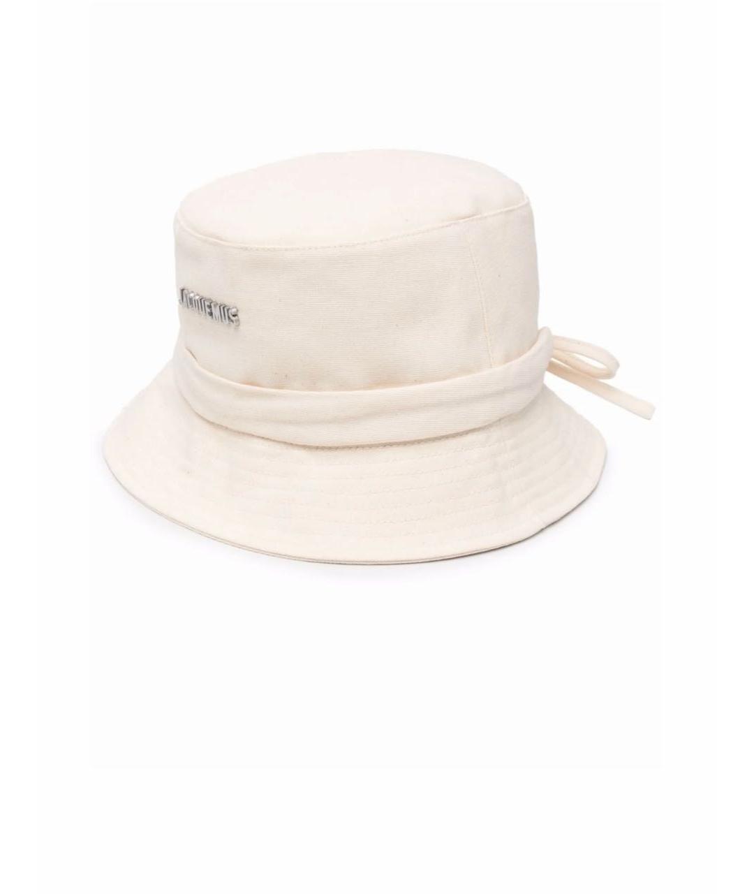 JACQUEMUS Бежевая хлопковая панама, фото 1