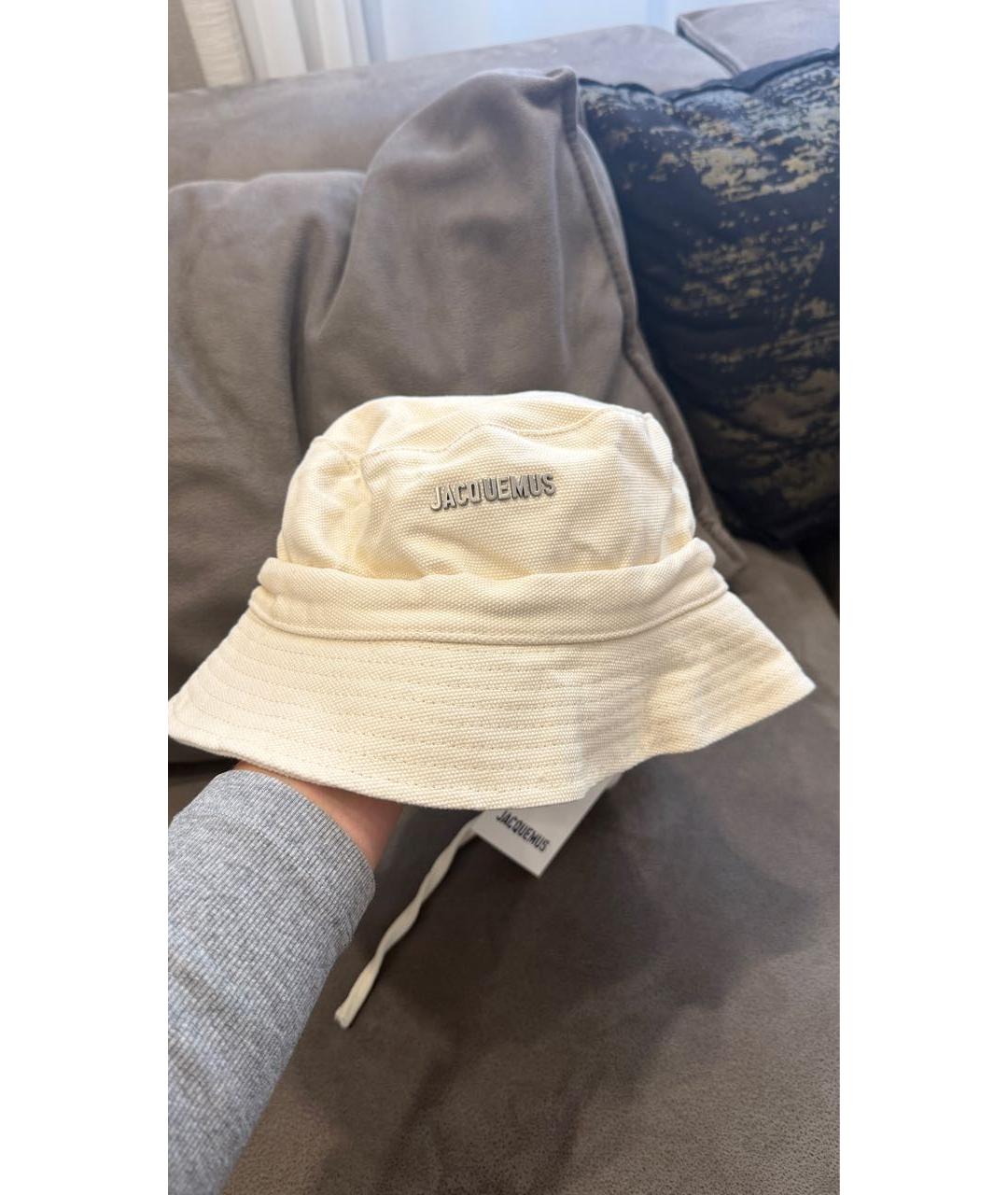 JACQUEMUS Бежевая хлопковая панама, фото 2