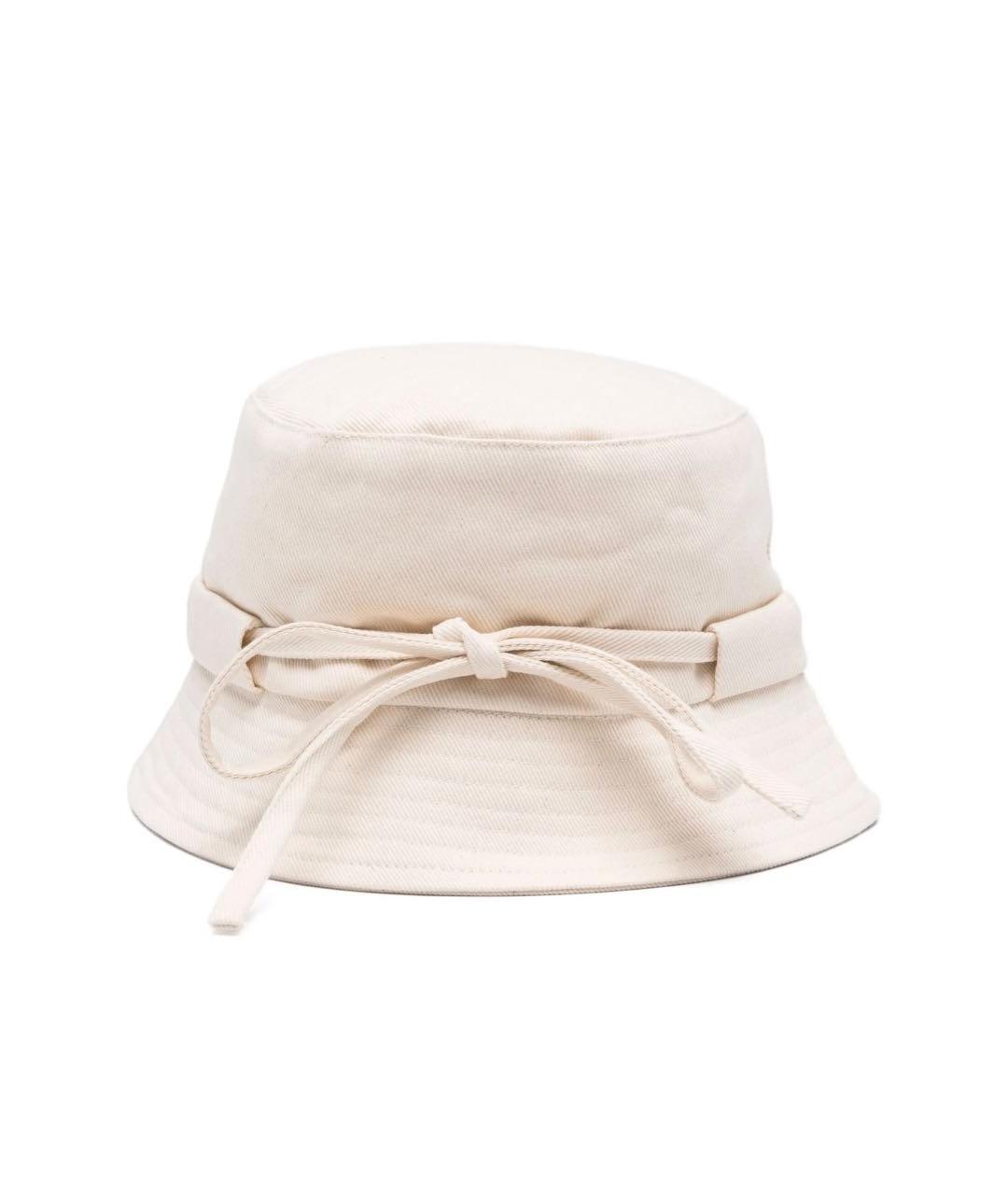 JACQUEMUS Бежевая хлопковая панама, фото 6