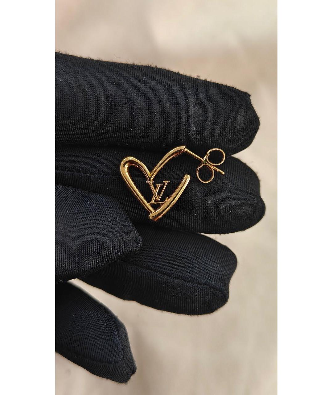 LOUIS VUITTON Золотые серьги, фото 6