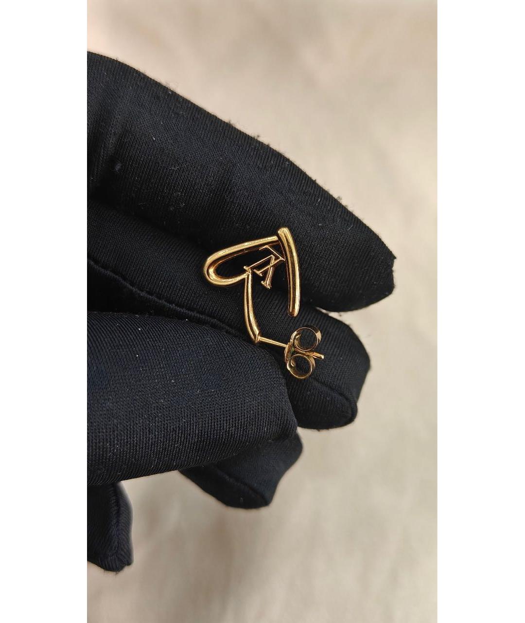LOUIS VUITTON Золотые серьги, фото 8