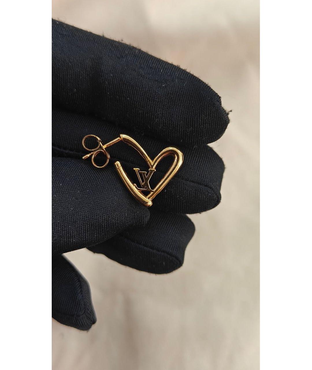 LOUIS VUITTON Золотые серьги, фото 7