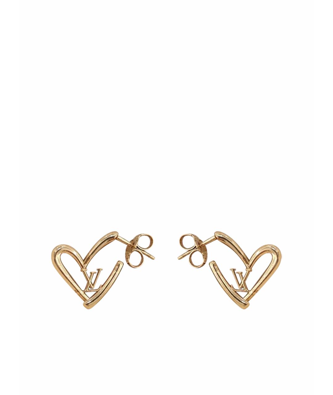 LOUIS VUITTON Золотые серьги, фото 1