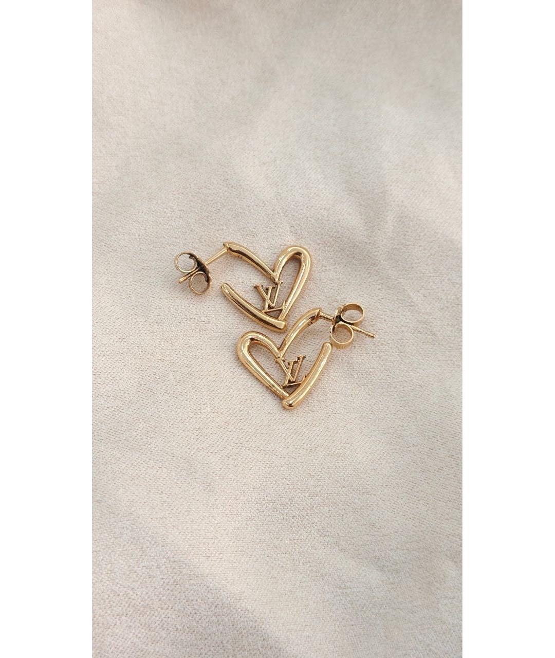 LOUIS VUITTON Золотые серьги, фото 4