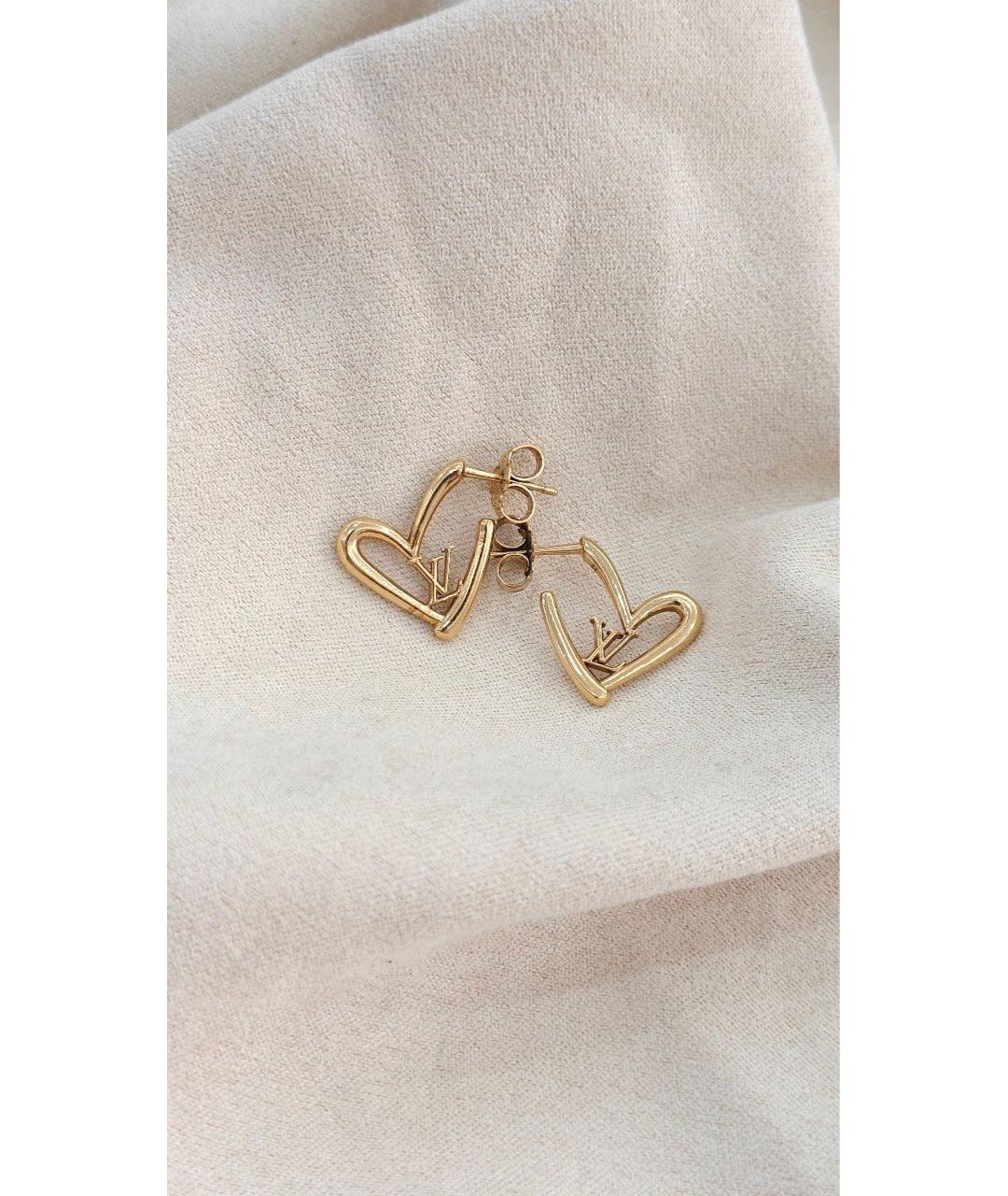 LOUIS VUITTON Золотые серьги, фото 2