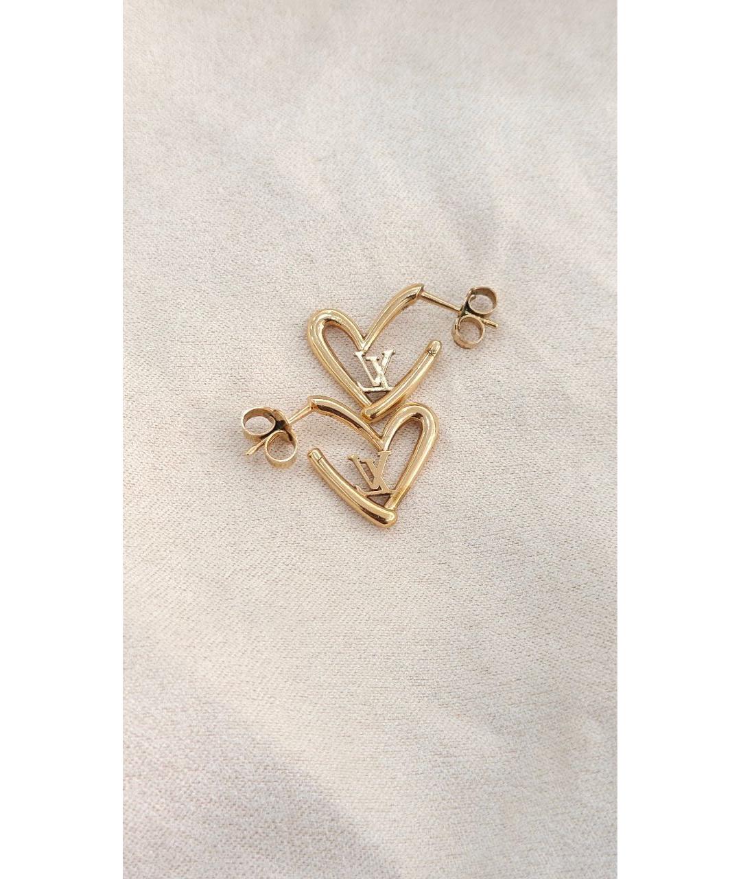 LOUIS VUITTON Золотые серьги, фото 5
