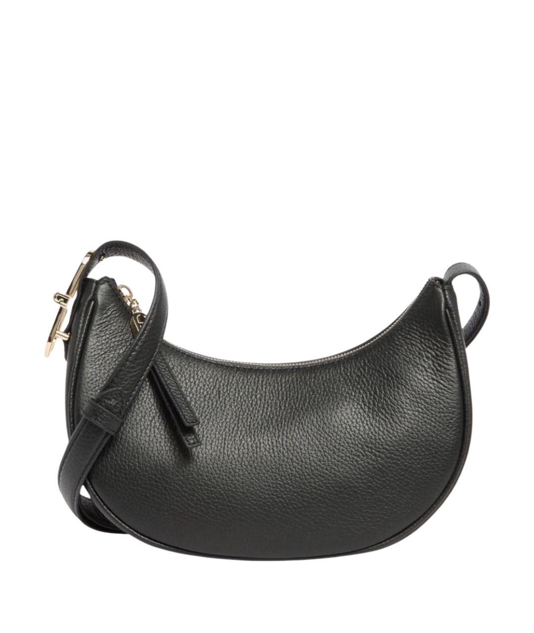 FURLA Черная кожаная сумка через плечо, фото 1