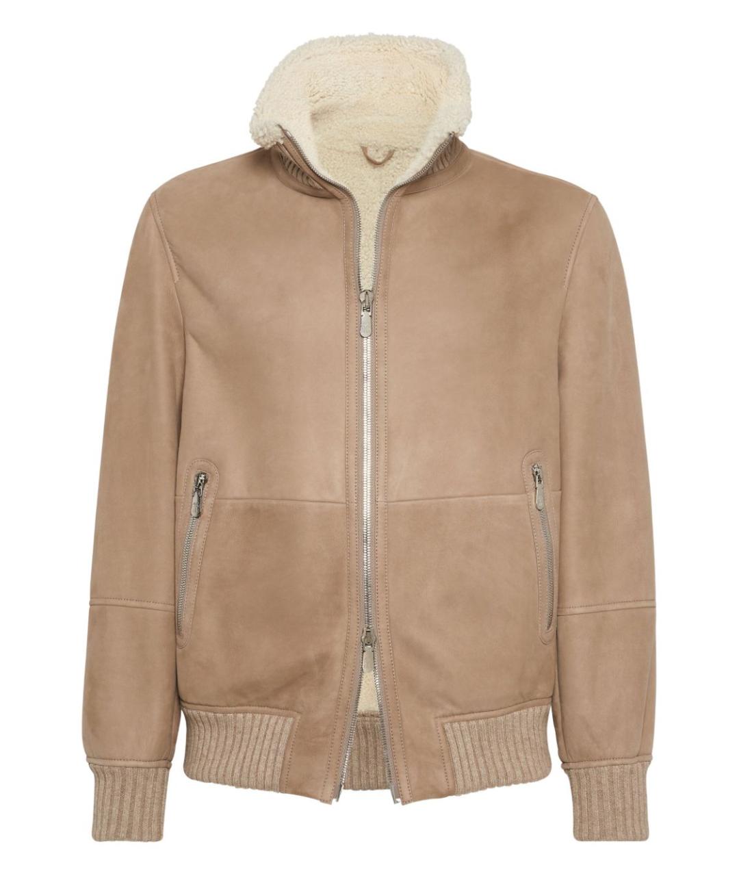 BRUNELLO CUCINELLI Коричневая кашемировая куртка, фото 1