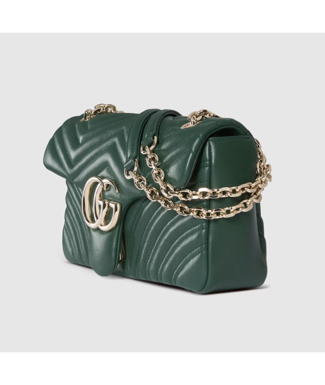GUCCI Зеленая кожаная сумка через плечо, фото 3
