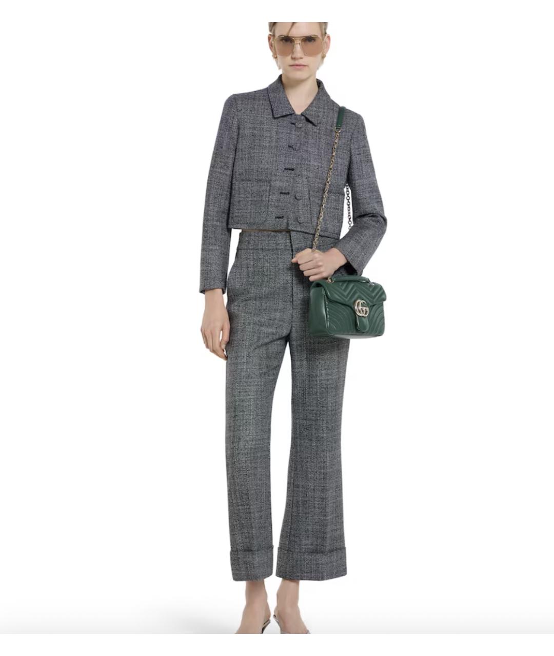 GUCCI Зеленая кожаная сумка через плечо, фото 5