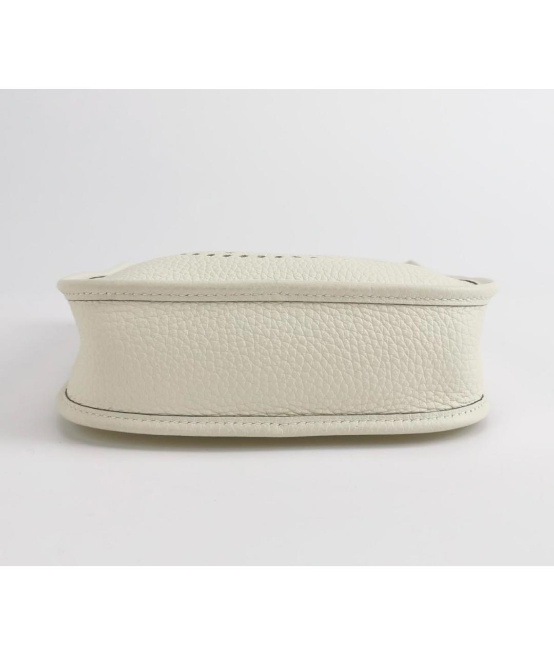 HERMES Бежевая кожаная сумка через плечо, фото 4