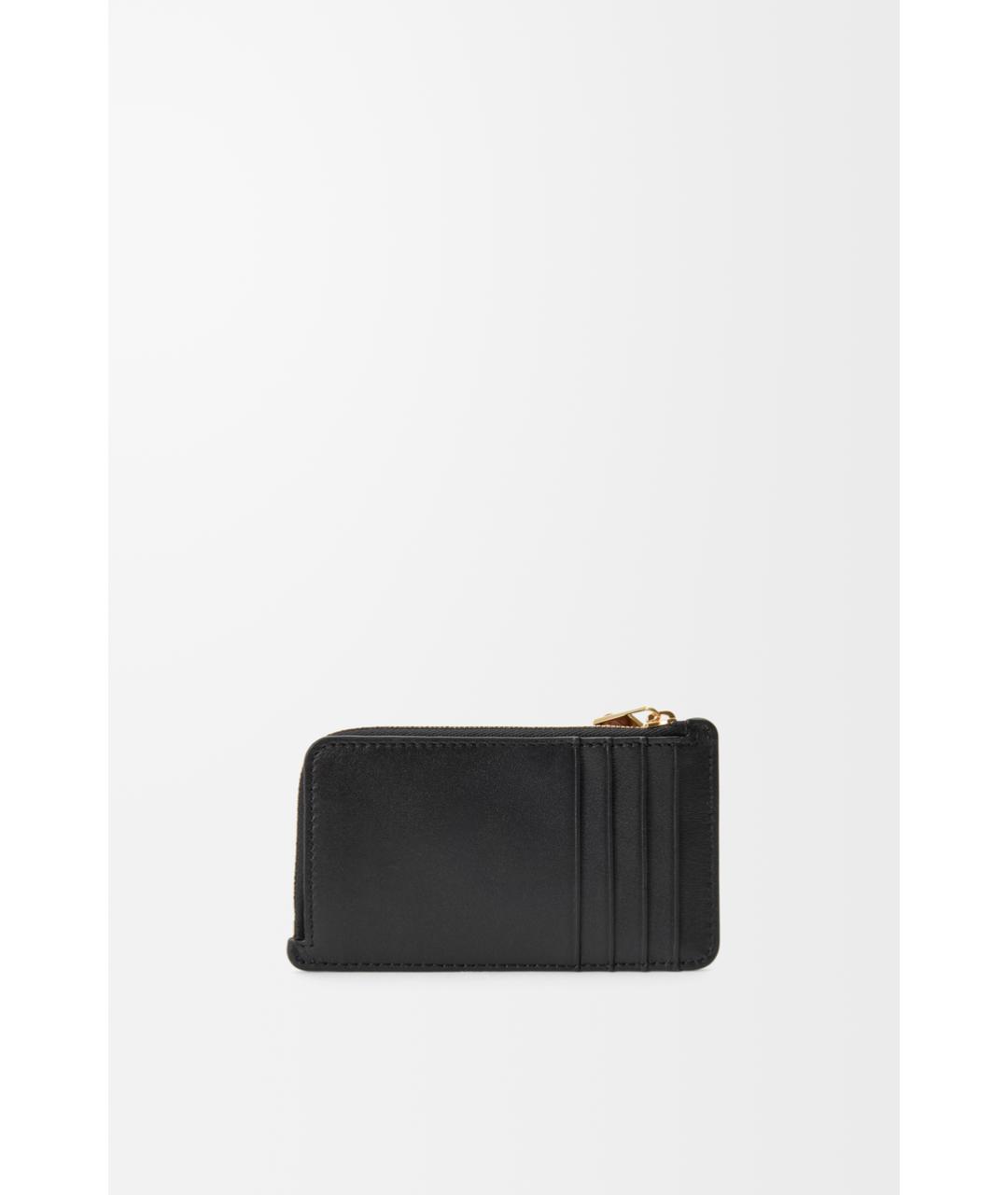 LOEWE Черный кожаный кардхолдер, фото 2