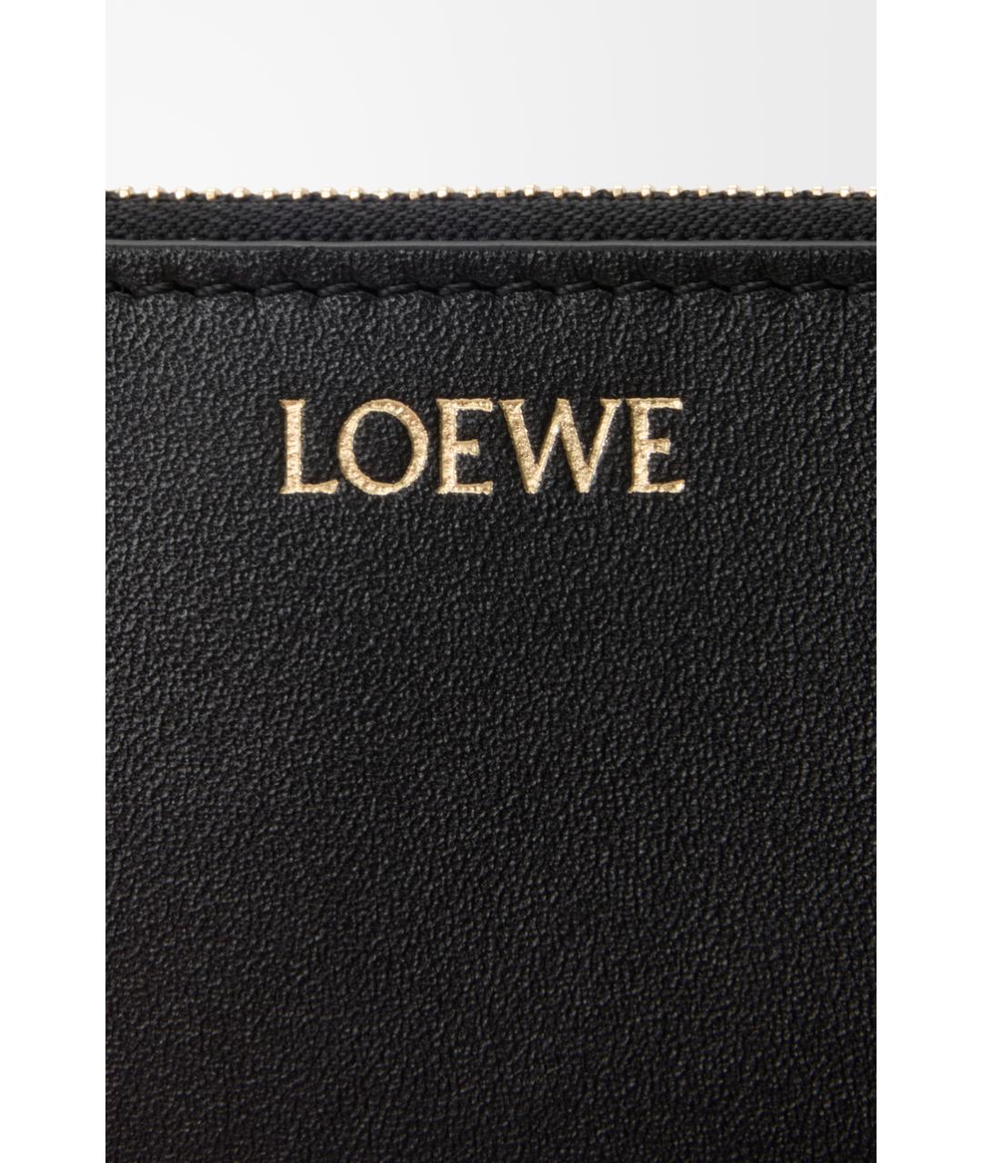 LOEWE Черный кожаный кардхолдер, фото 4