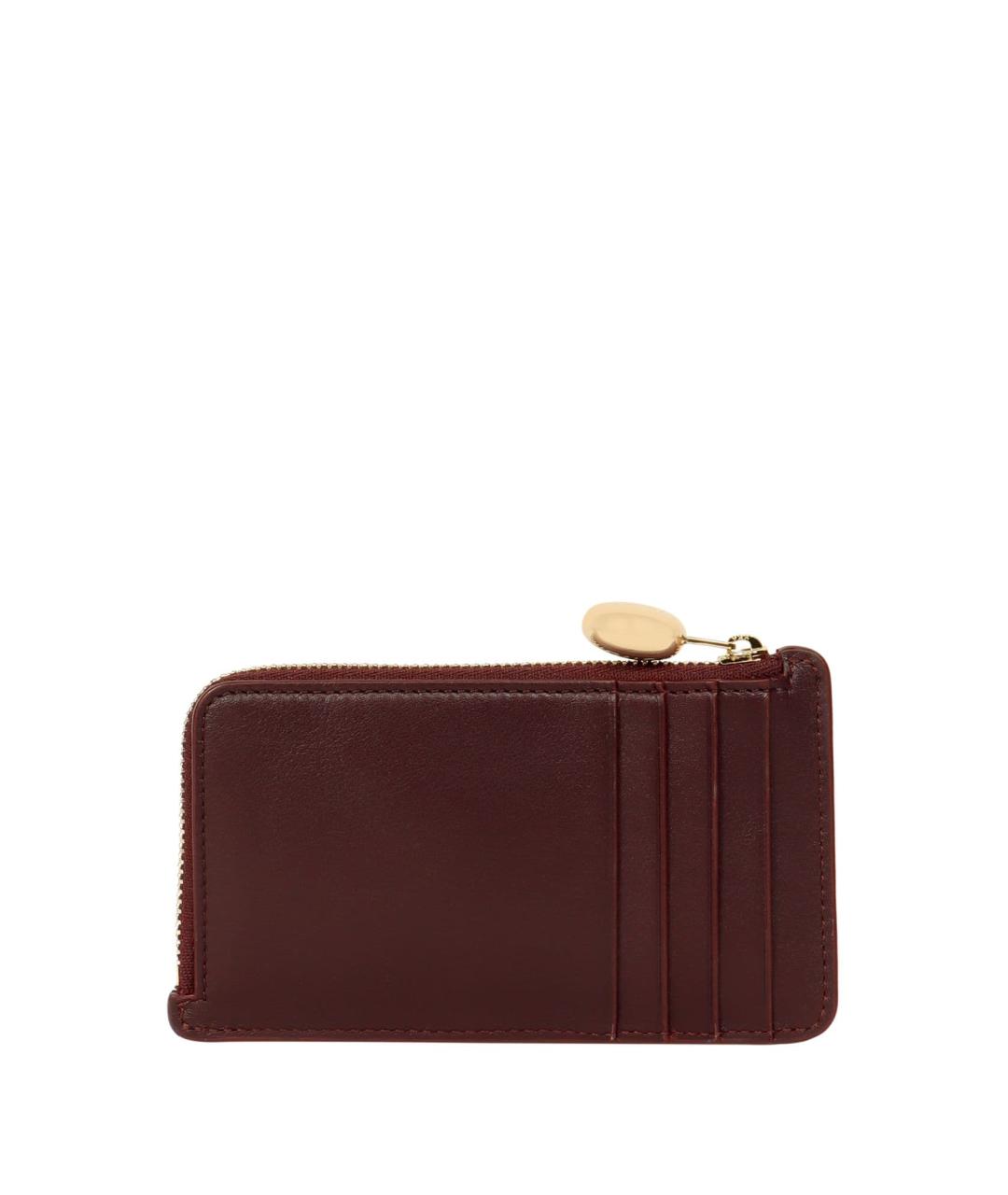 LOEWE Бордовый кожаный кардхолдер, фото 2