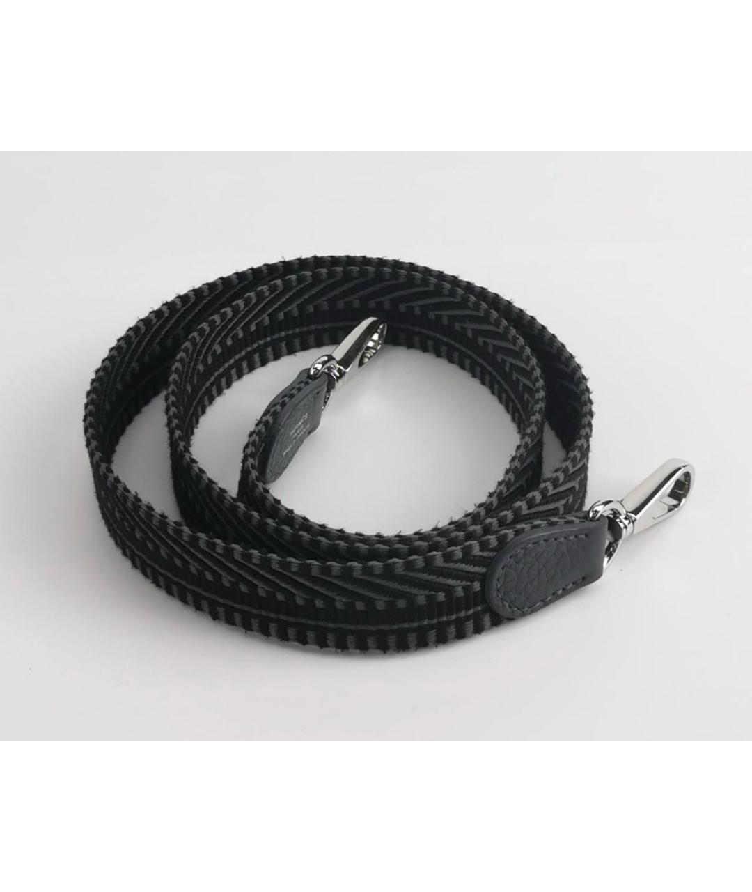 HERMES Антрацитовая кожаная сумка через плечо, фото 5