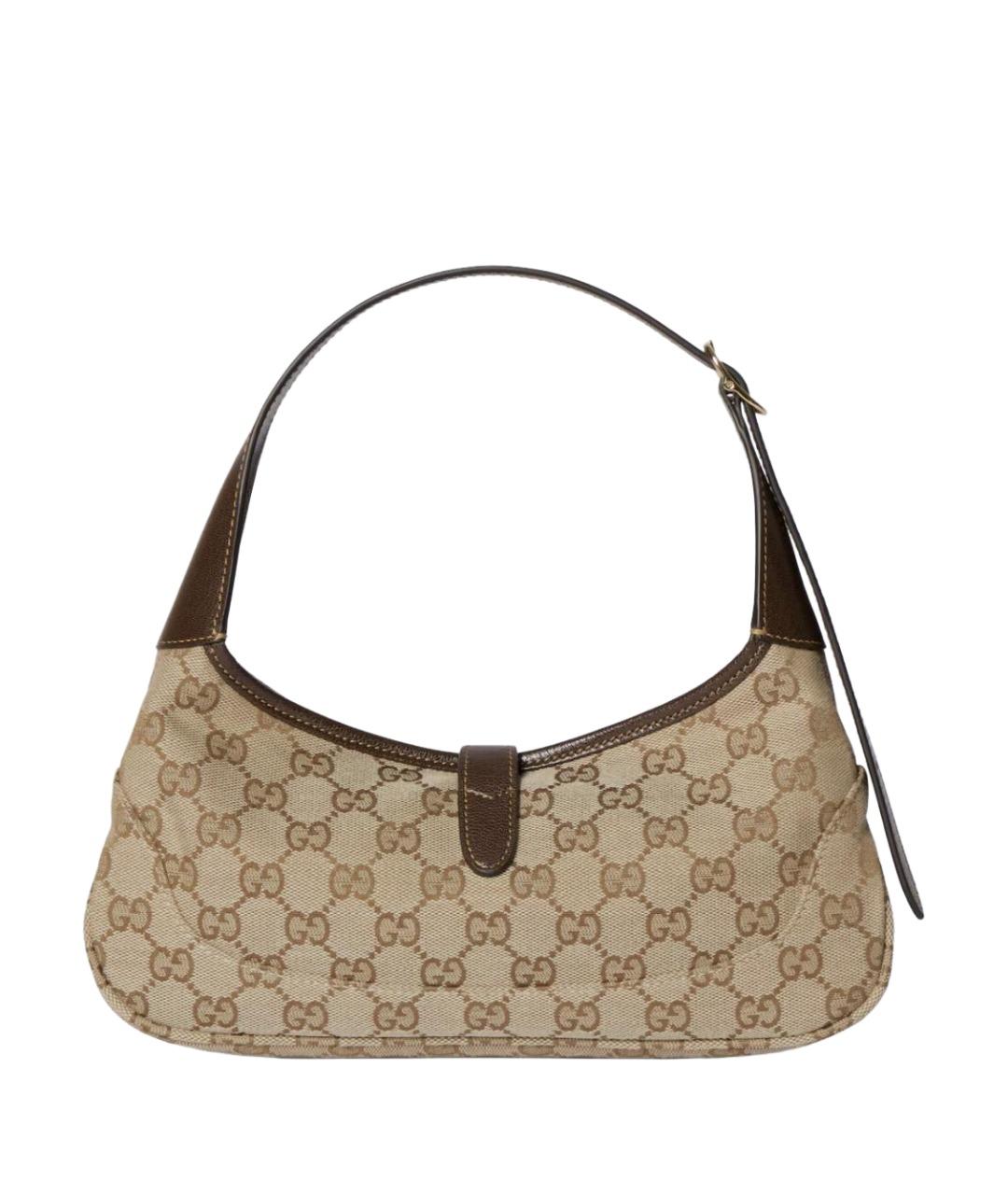 GUCCI Бежевая тканевая сумка через плечо, фото 4