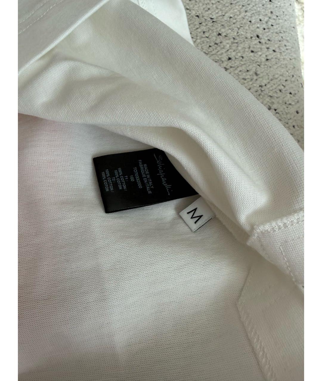 SCHIAPARELLI Белая хлопковая футболка, фото 7