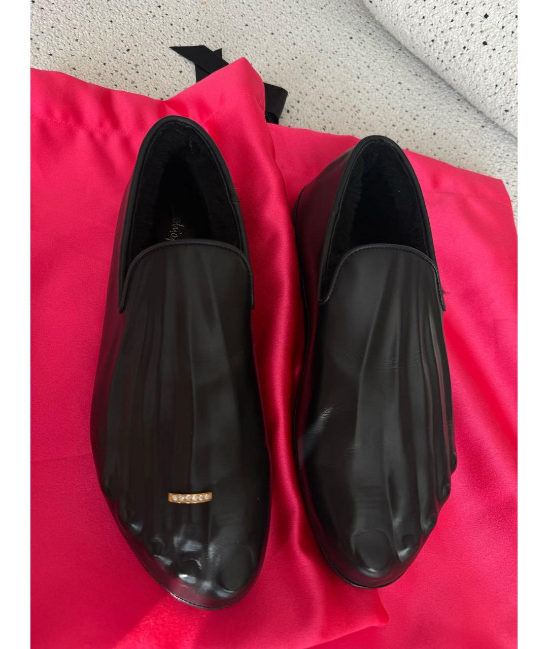 SCHIAPARELLI Черные кожаные лоферы, фото 3