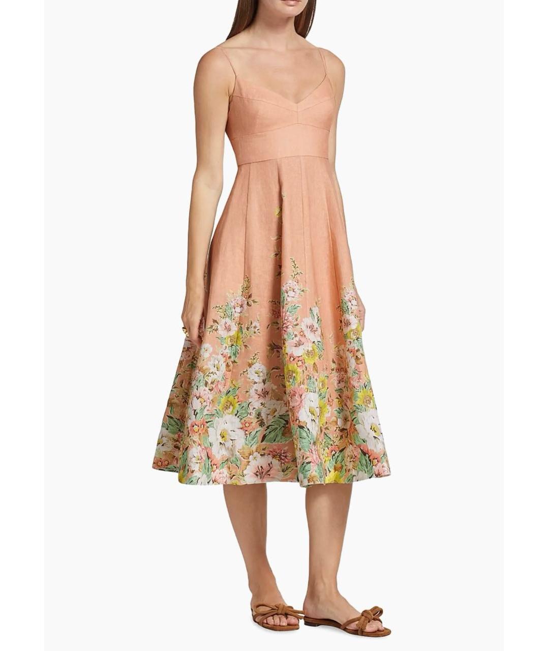 ZIMMERMANN Мульти льняной сарафан, фото 3