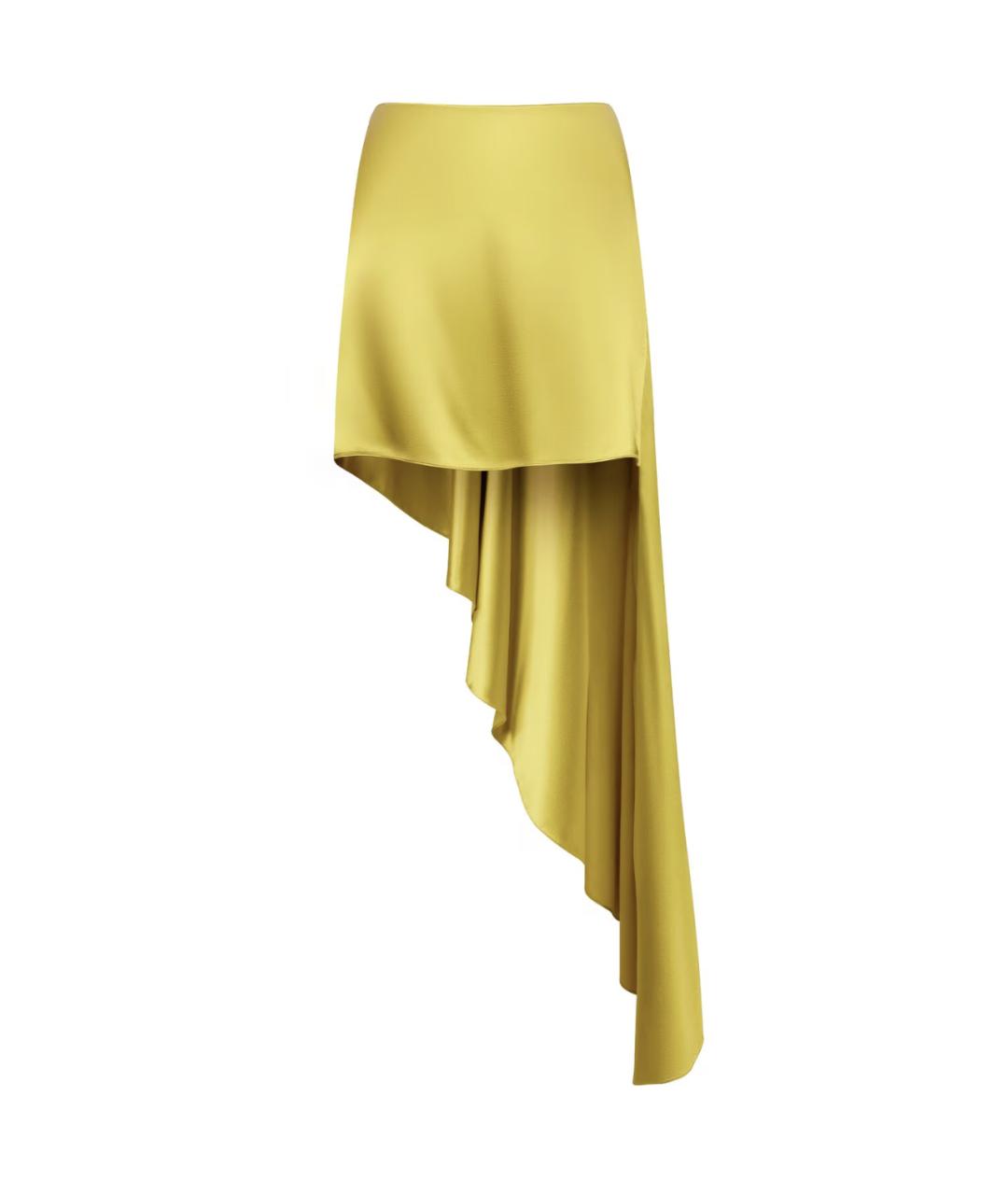 ALAIA Зеленая вискозная юбка мини, фото 2