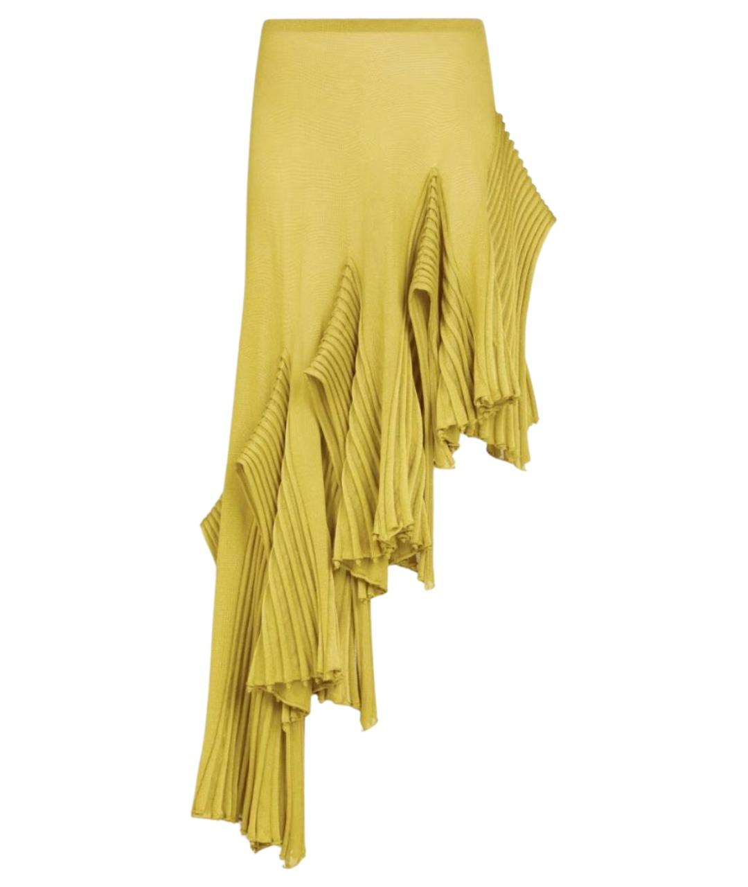 ALAIA Зеленая вискозная юбка миди, фото 1