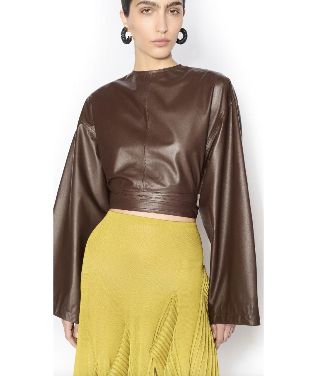 ALAIA Зеленая вискозная юбка миди, фото 4