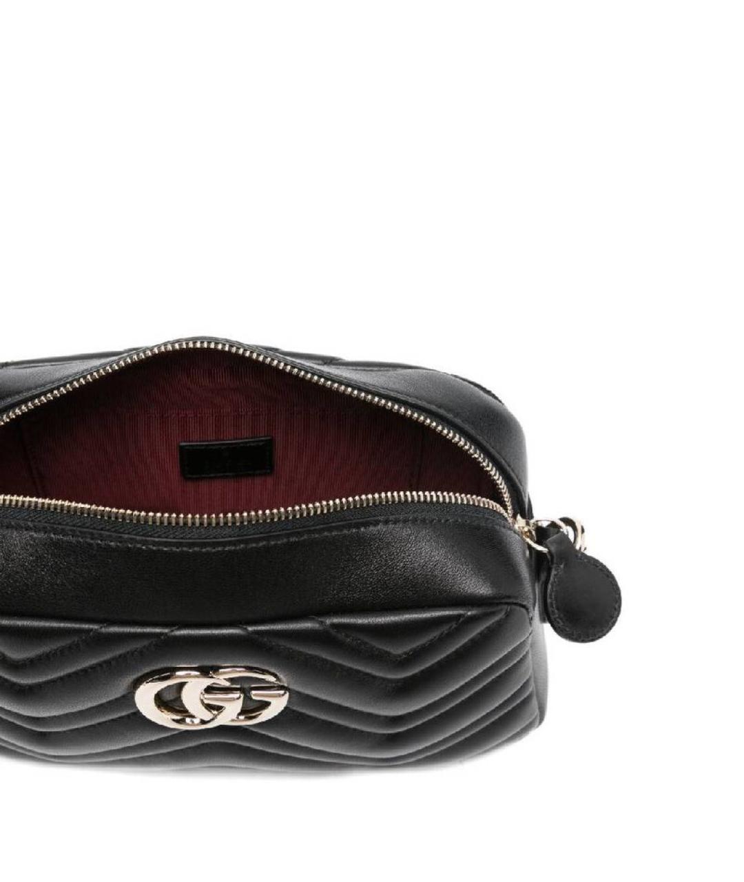 GUCCI Черная кожаная сумка через плечо, фото 3