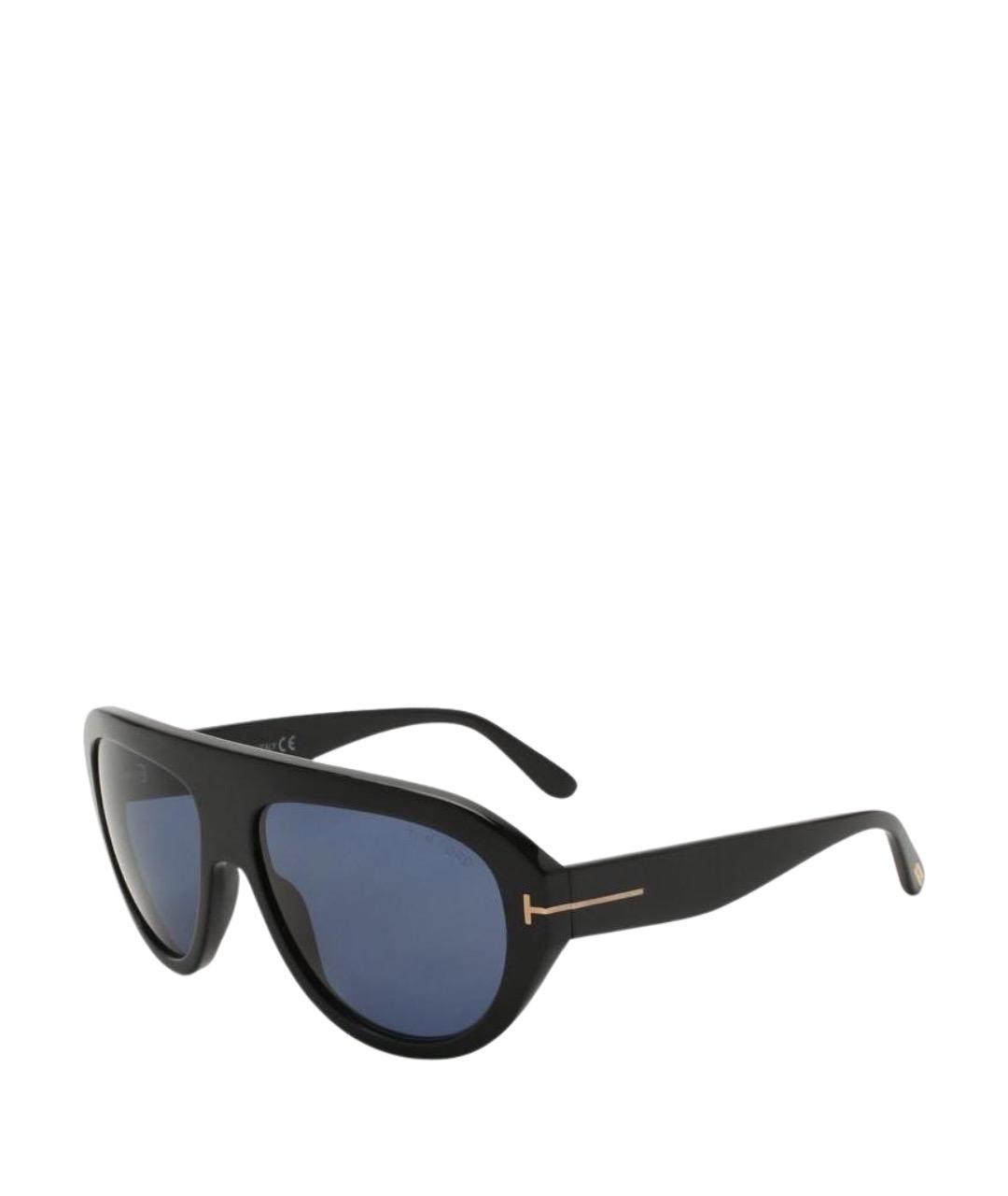 TOM FORD Черные пластиковые солнцезащитные очки, фото 1