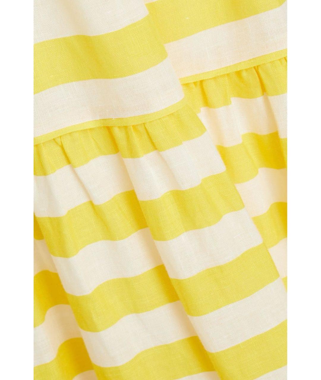 ZIMMERMANN Желтый льняной сарафан, фото 4