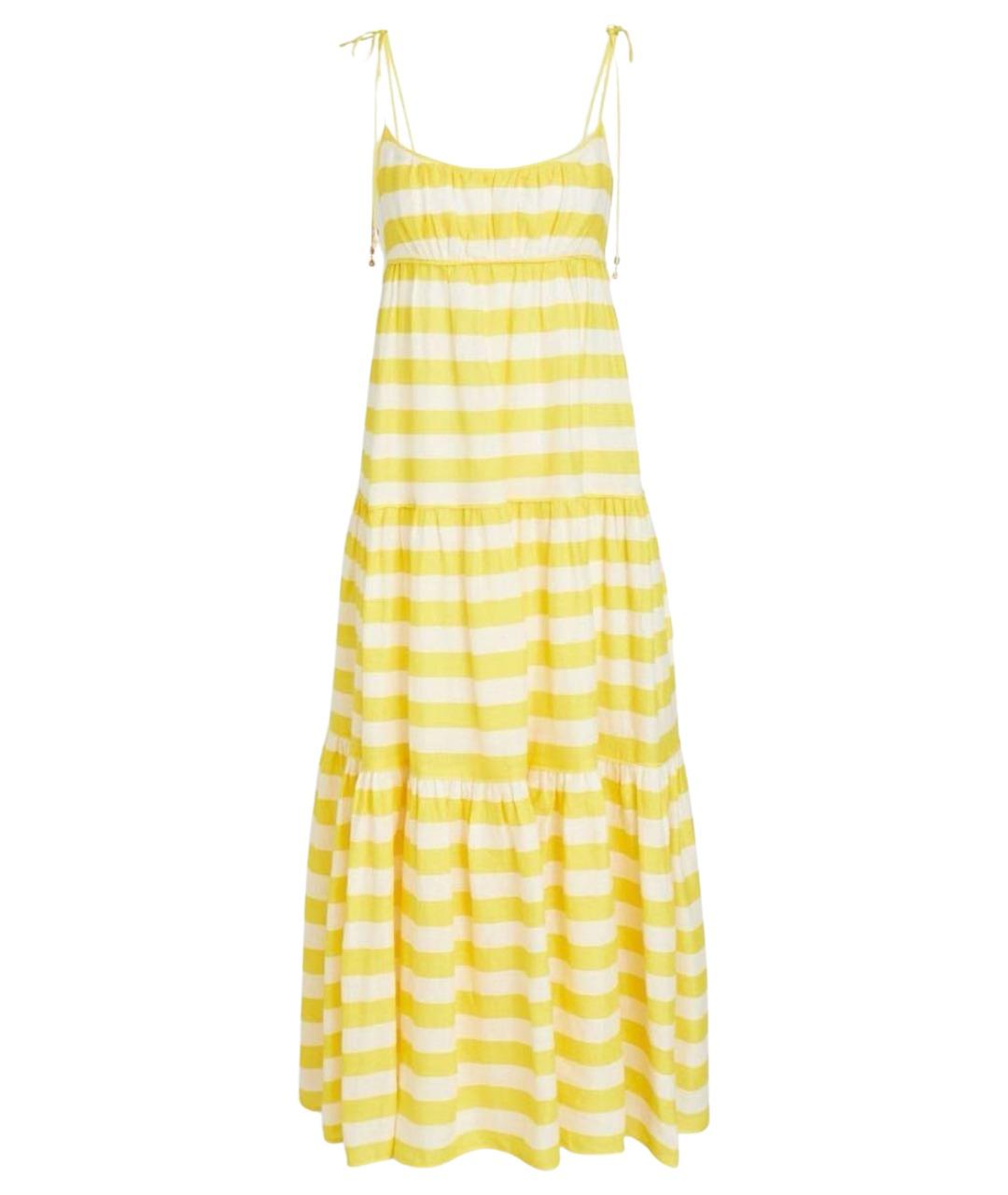 ZIMMERMANN Желтый льняной сарафан, фото 1