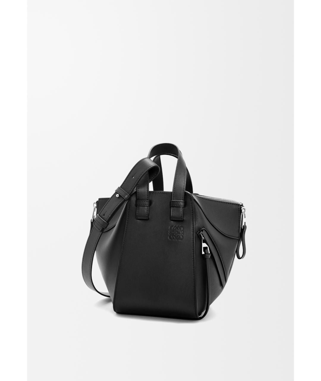 LOEWE Черная кожаная сумка тоут, фото 5