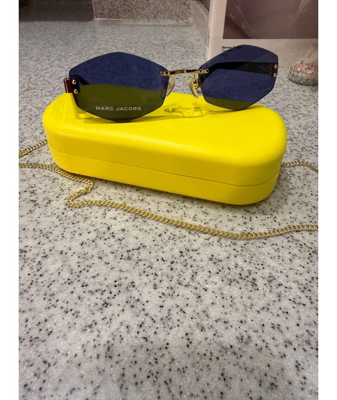 MARC JACOBS Коричневые пластиковые солнцезащитные очки, фото 4