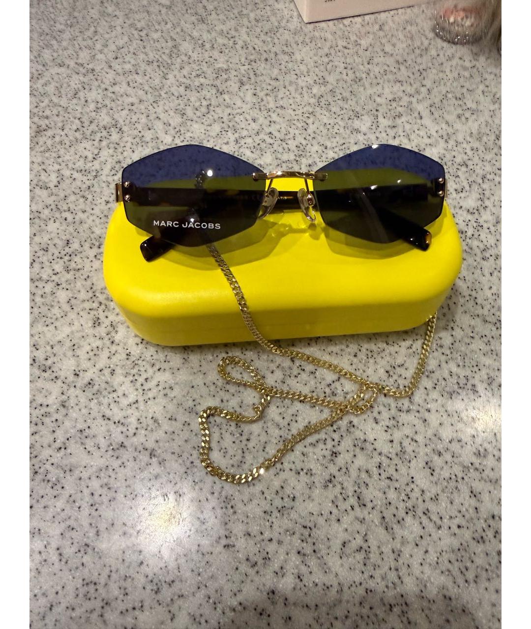 MARC JACOBS Коричневые пластиковые солнцезащитные очки, фото 6