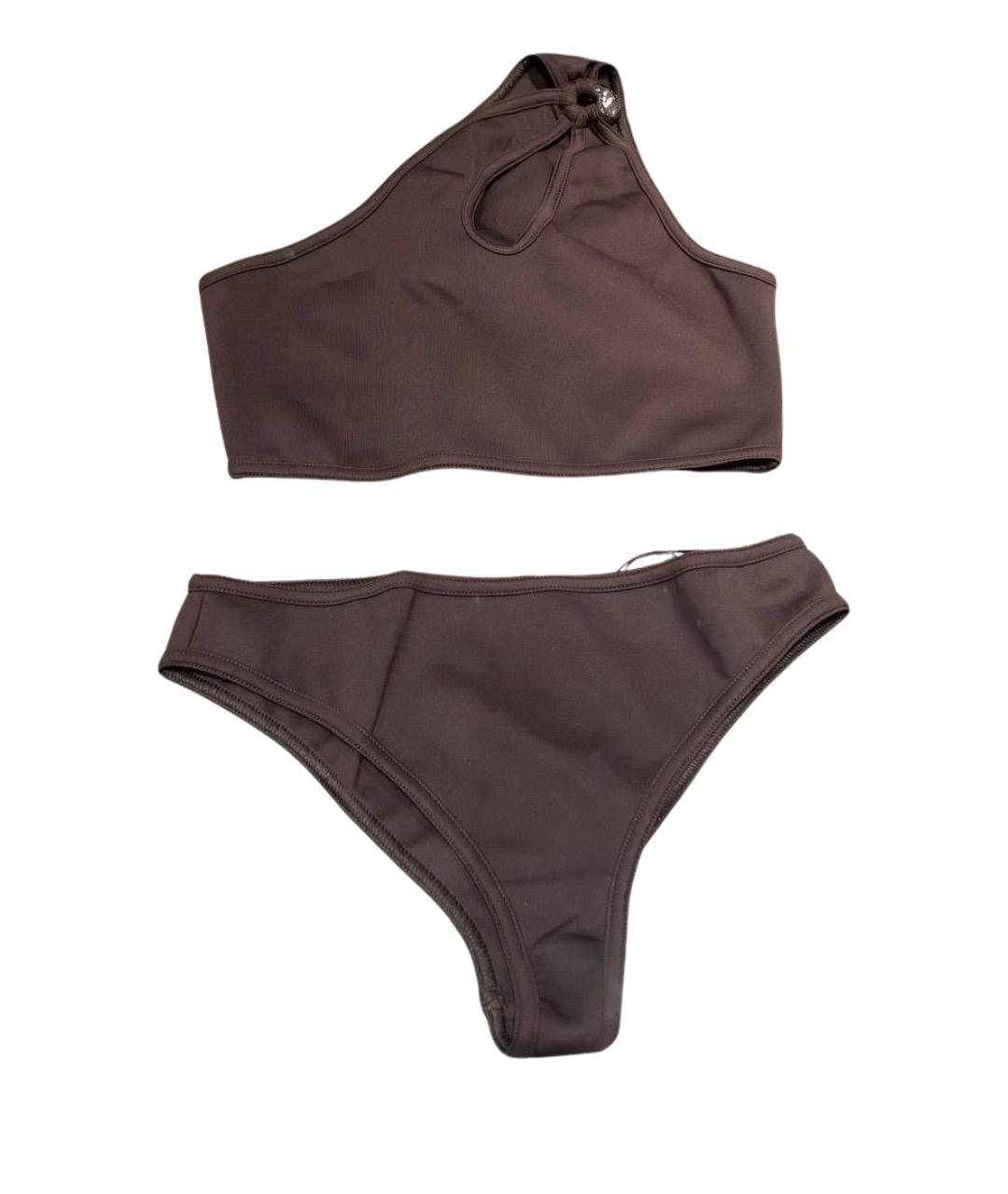 BOTTEGA VENETA Коричневый полиэстеровый купальник, фото 1