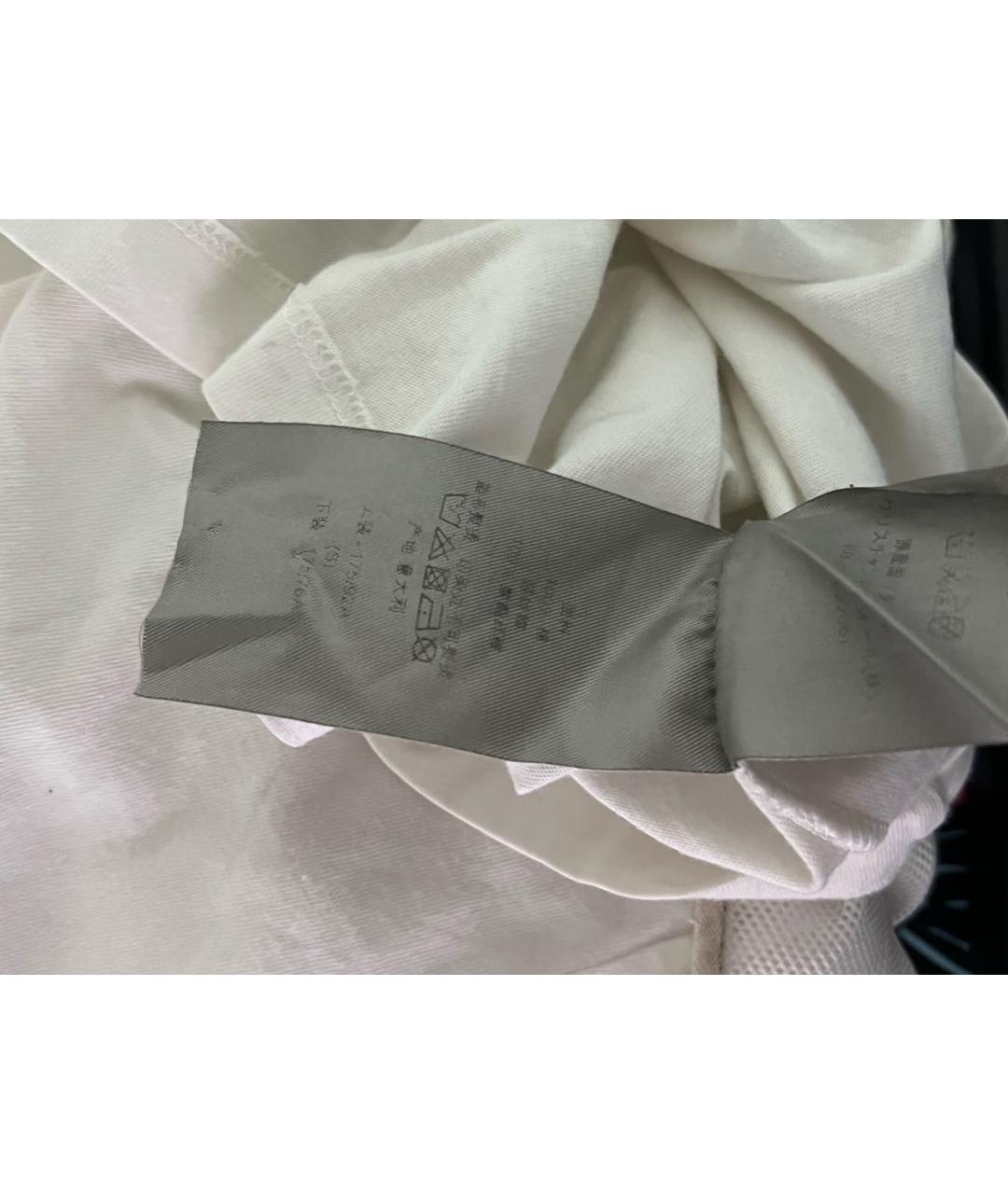 CHRISTIAN DIOR Белая хлопковая футболка, фото 5