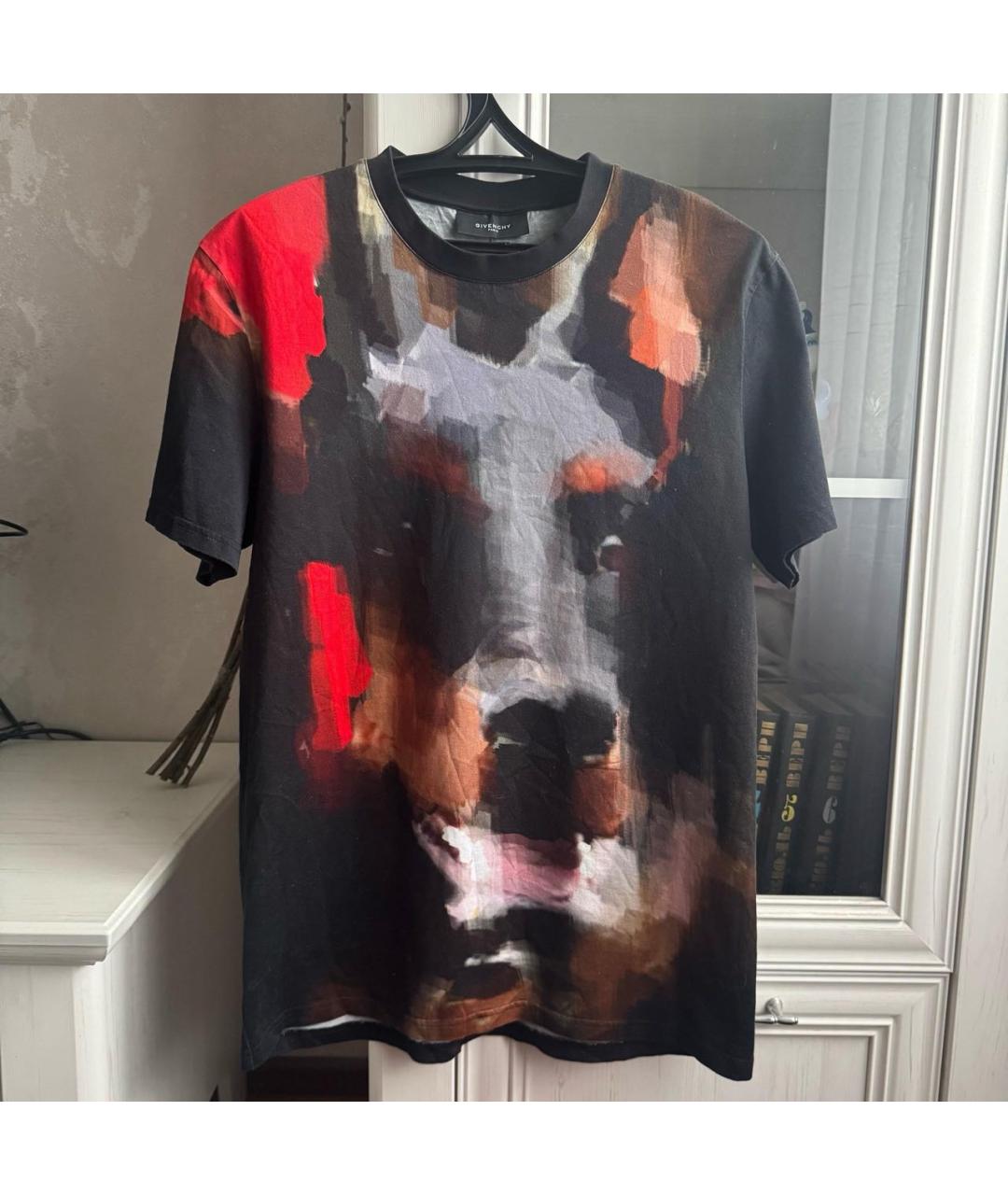 GIVENCHY Черная хлопковая футболка, фото 5