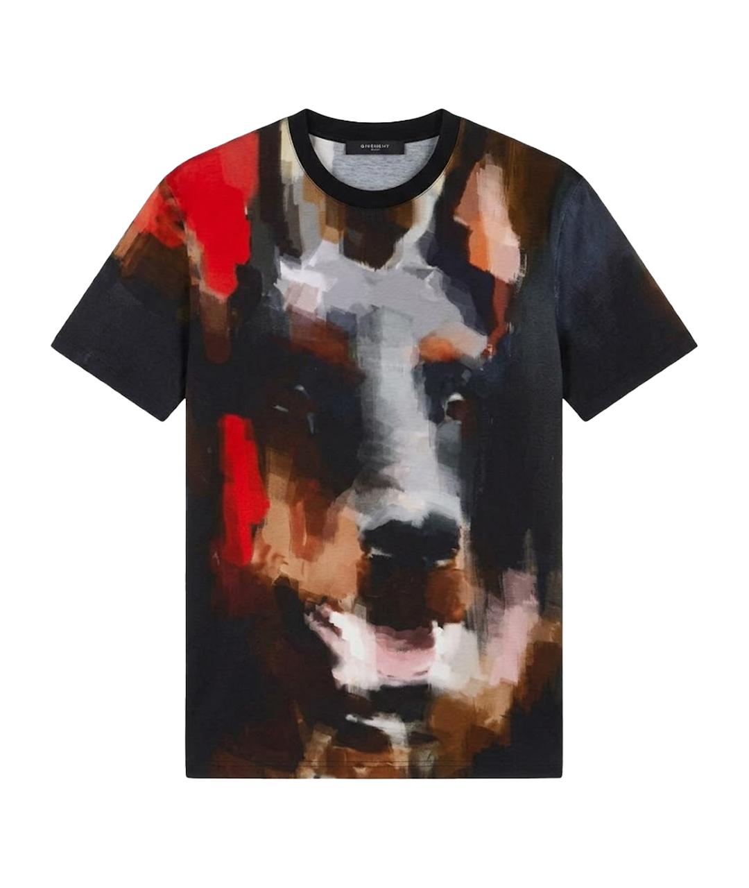 GIVENCHY Черная хлопковая футболка, фото 1