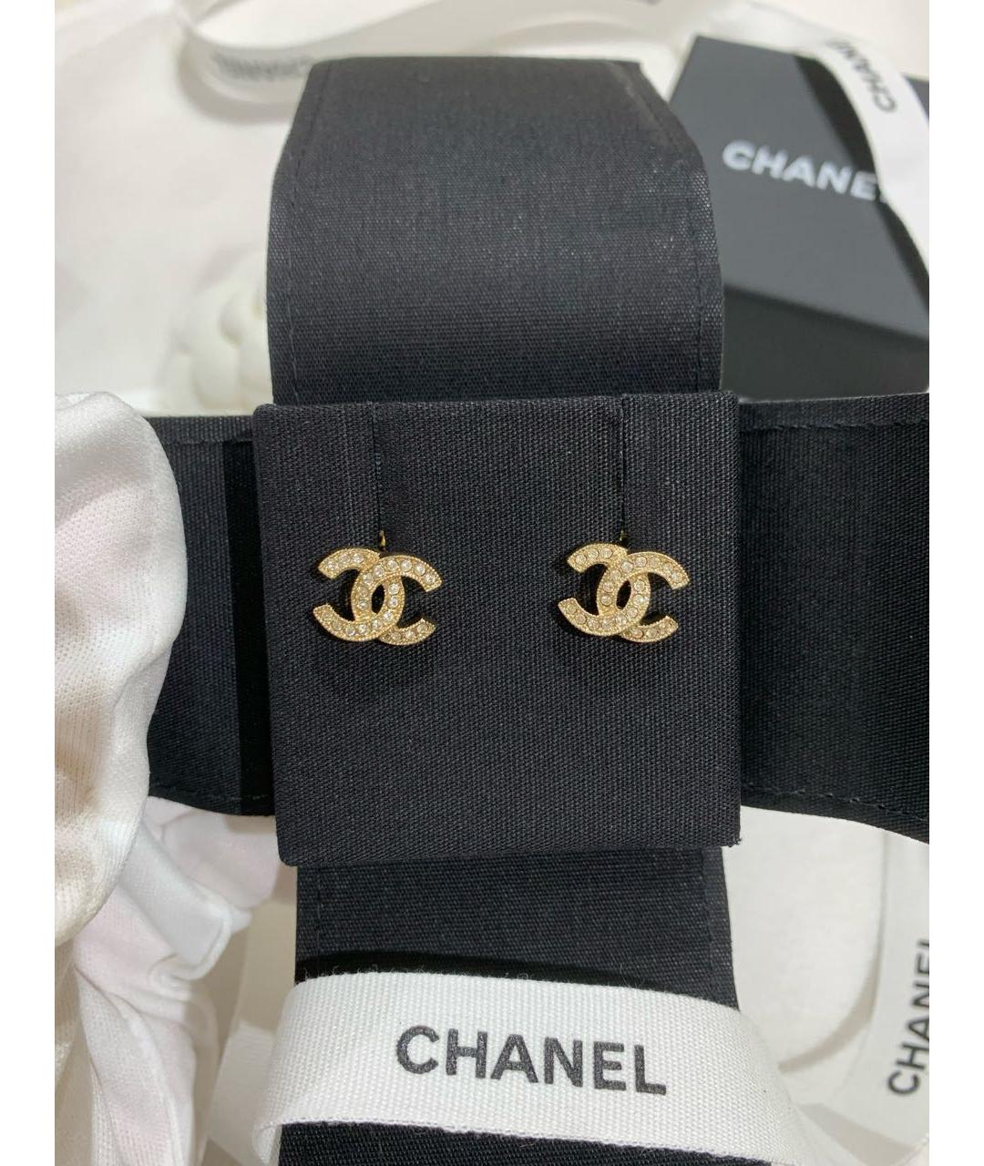 CHANEL Золотые серьги, фото 8