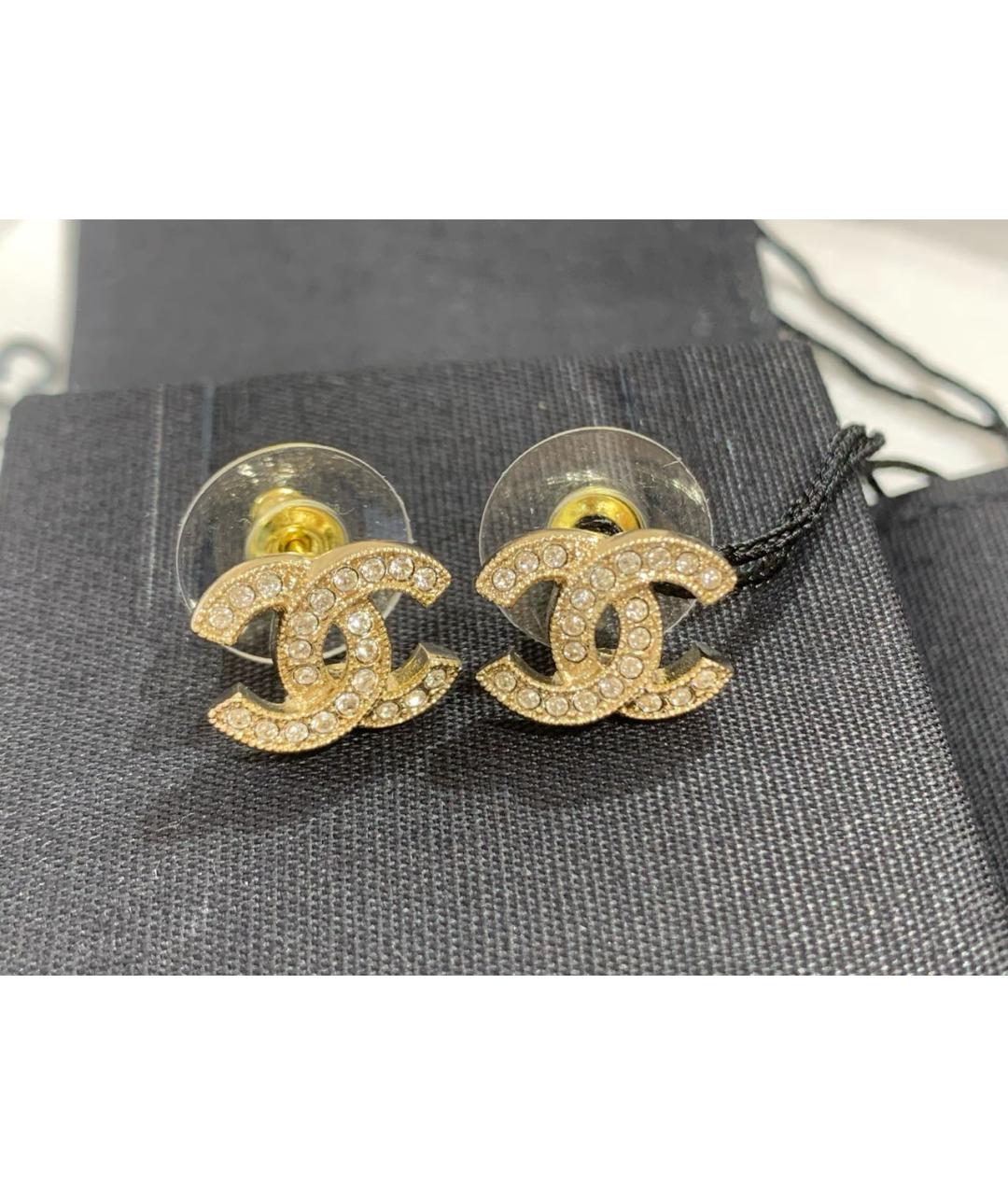 CHANEL Золотые серьги, фото 9