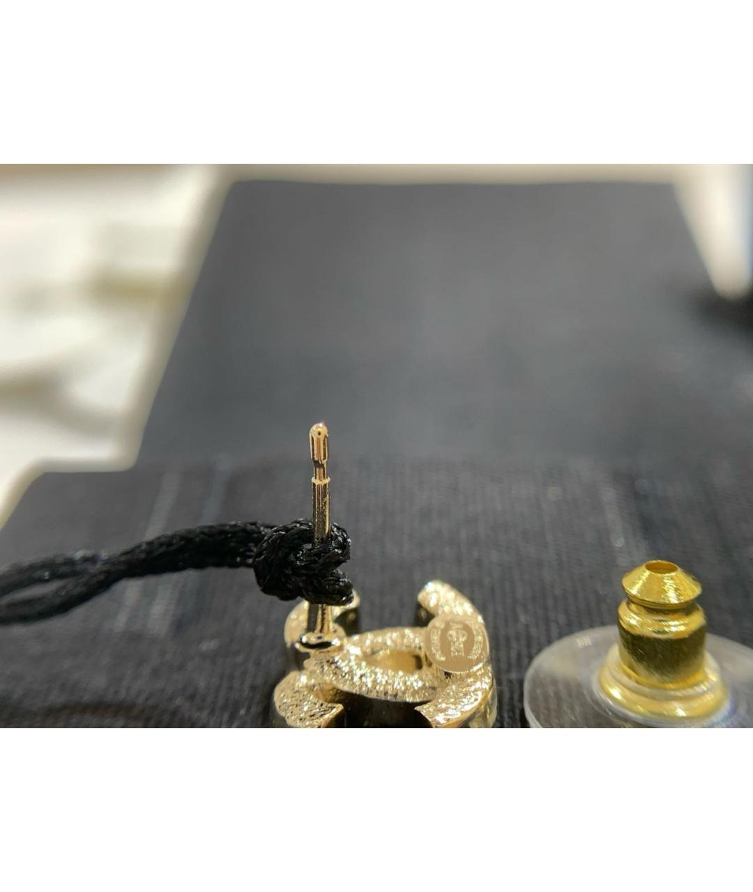 CHANEL Золотые серьги, фото 5