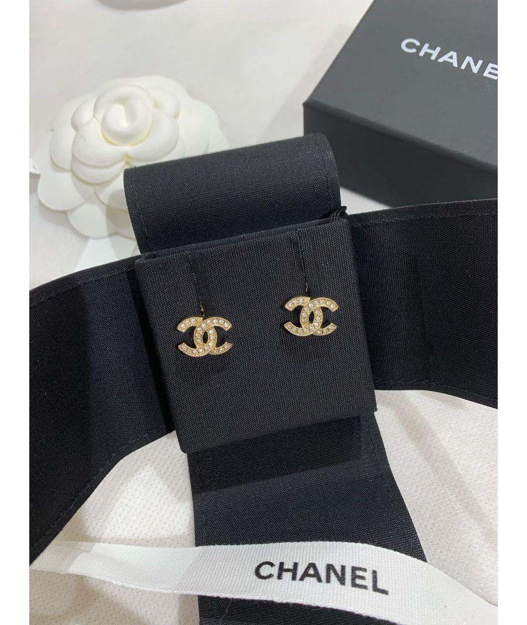 CHANEL Золотые серьги, фото 6