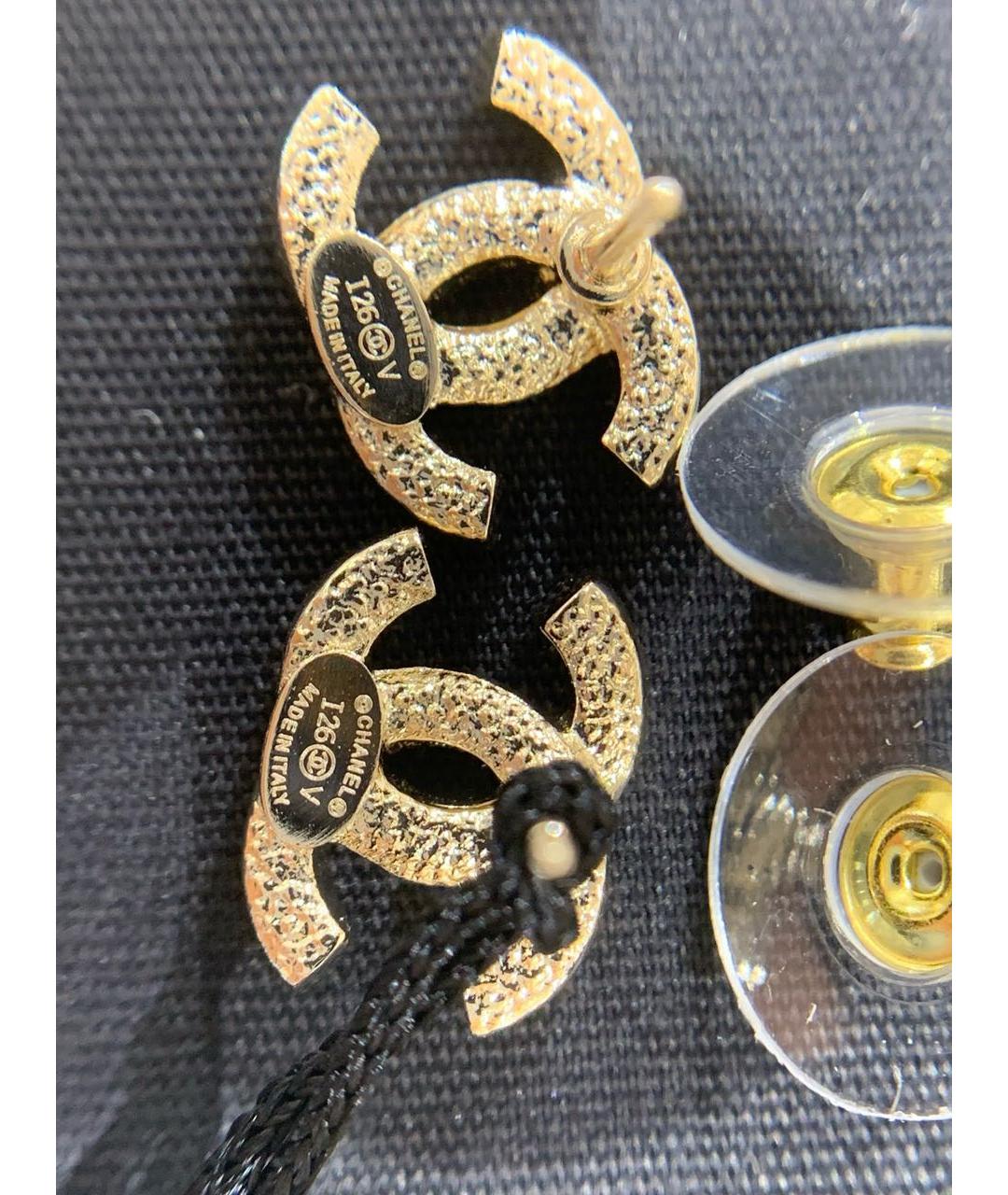 CHANEL Золотые серьги, фото 7