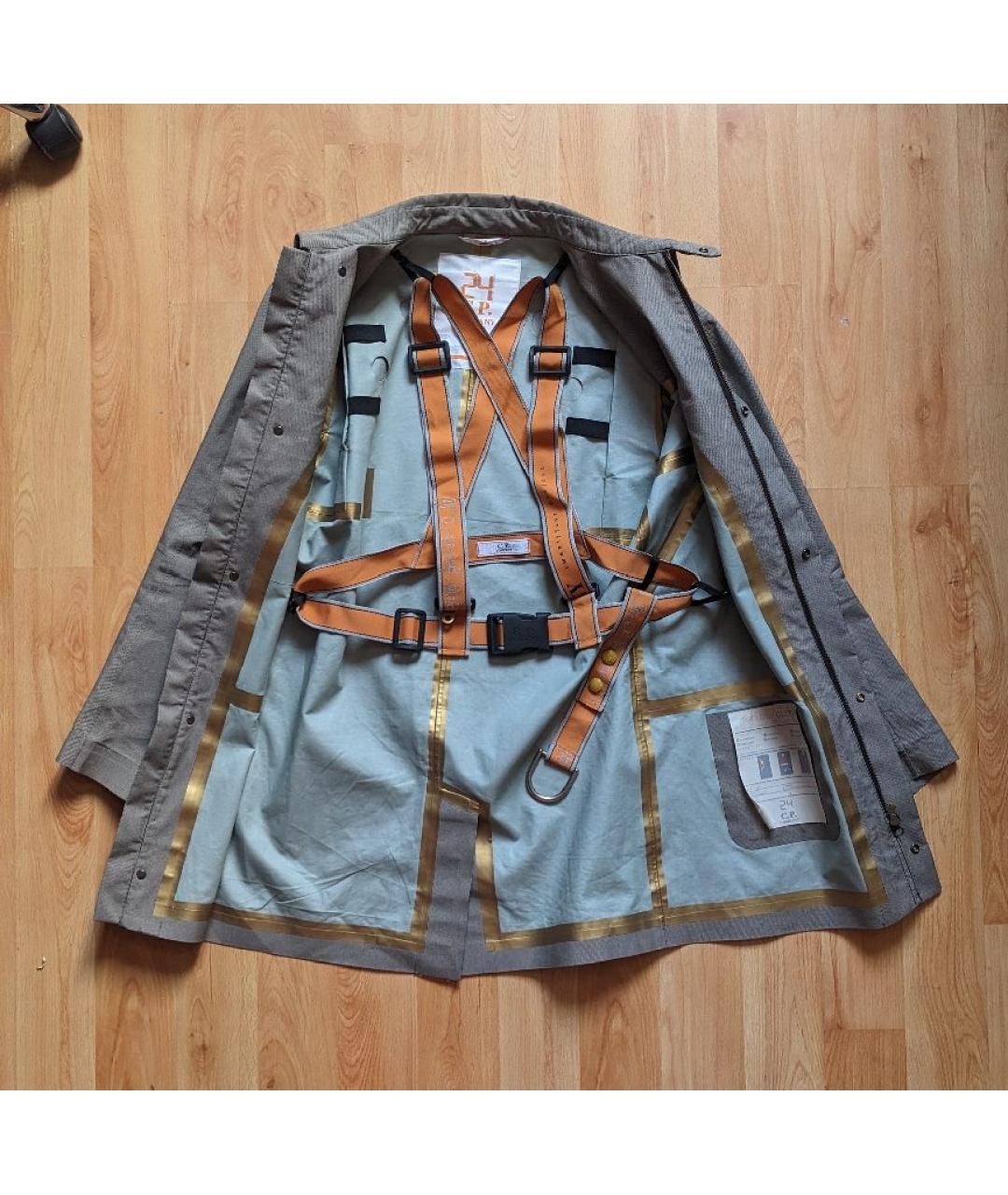 CP COMPANY Серый полиуретановый тренч / плащ, фото 2