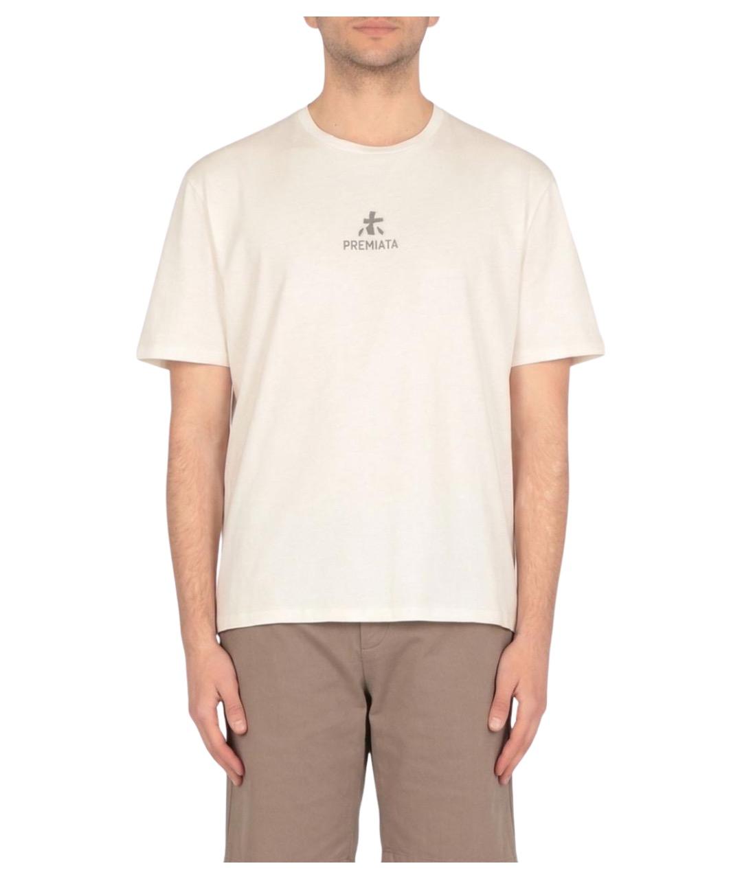 PREMIATA Белая хлопковая футболка, фото 1