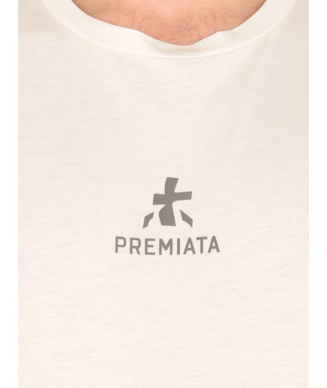 PREMIATA Белая хлопковая футболка, фото 3