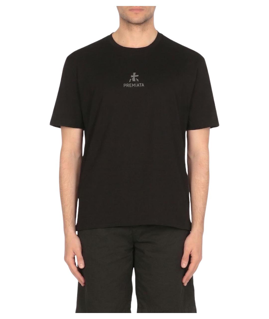 PREMIATA Черная хлопковая футболка, фото 1